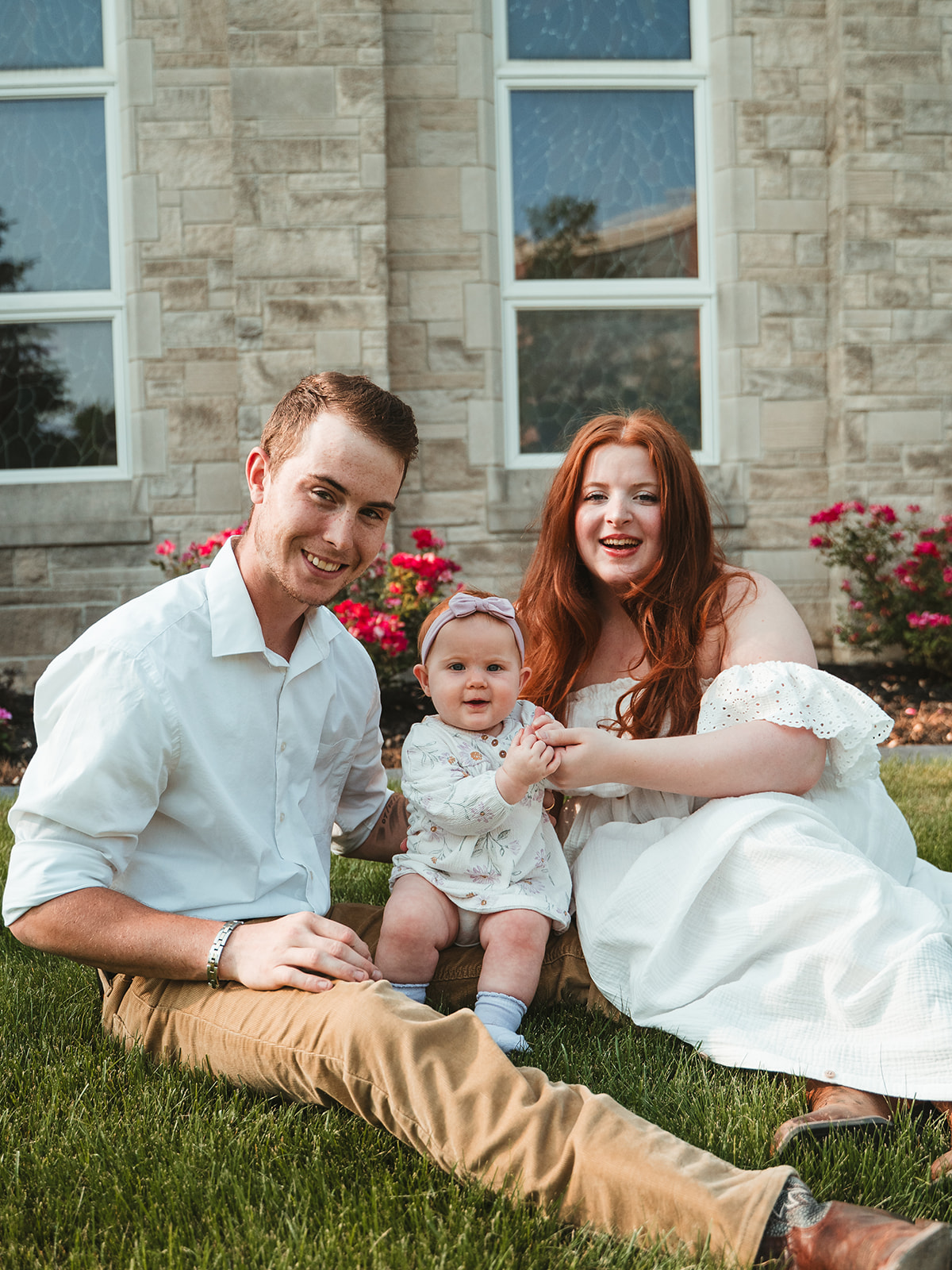 Hunter, Lyanna, and Lylianne Thompson family photo